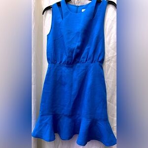 BlackLabel Sleeveless Woven Coral Blue Mini Dress Size M